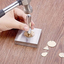 真鍮チャーム  フラットラウンド  アンティークブロンズ  18x0.8mm  穴：1mm  30個/セット  6.8x5.2x1.1cm&nbsp;KK-BC0003-05AB