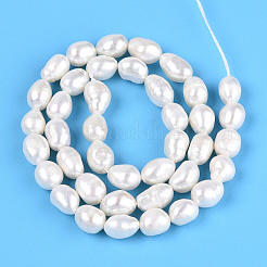 Natural Cultured Freshwater Pearl Beads Strands&nbsp;PEAR-N014-06I
