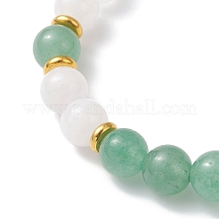 Round Natural Mixed Gemstone Beads Stretch Bracelets for Women&nbsp;BJEW-JB12760