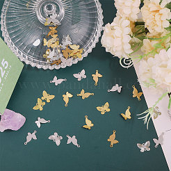 32Pcs 4 Styles Rack Plating Brass Connector Charms and 16Pcs 2 Styles Pendants&nbsp;KK-CA0002-41