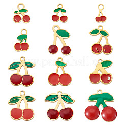 12Pcs 12 Styles 304 Stainless Steel Enamel Charms&nbsp;STAS-TA0003-33