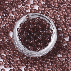 6/0 Transparent Glass Seed Beads&nbsp;SEED-S040-09A-02