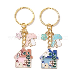 2Pcs Alloy Enamel Keychain&nbsp;KEYC-JKC01035