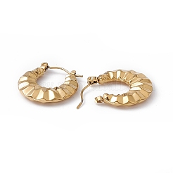 Ion Plating(IP) 304 Stainless Steel Croissant Hoop Earrings for Women&nbsp;EJEW-G314-10G