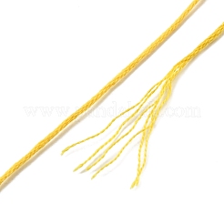 ポリエステル刺繍糸  クロスステッチの糸  きいろ  1mm  約8.75ヤード（8m）/バンドル&nbsp;OCOR-TAC0013-10A-111