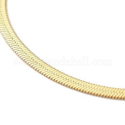 Ion Plating(IP) 304 Stainless Steel Herringbone Chain Bracelet for Men Women&nbsp;BJEW-E058-01A-G