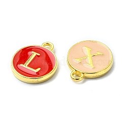 (Defective Closeout Sale)Platinum & Golden Plated Alloy Enamel Charms&nbsp;ENAM-XCP0001-42PG