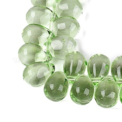 Baking Paint Transparent Glass Beads Strands&nbsp;GL-N005-02A-D06