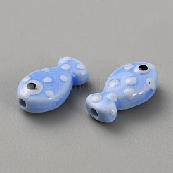 Handmade Porcelain Beads&nbsp;PORC-WH20001-02J