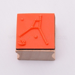 Wooden Stamps&nbsp;LS-DIY-WH0175-46D