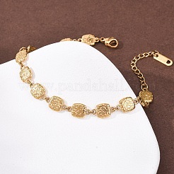 304 Stainless Steel Link Chain Bracelets for Women&nbsp;BJEW-K293-03G