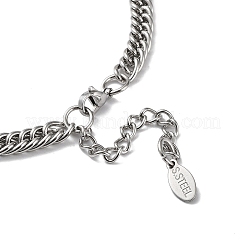 Non-Tarnish 304 Stainless Steel Cuban Link Chain Necklace&nbsp;NJEW-D045-04P
