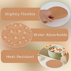 Cork Coasters&nbsp;AJEW-CP0009-64C