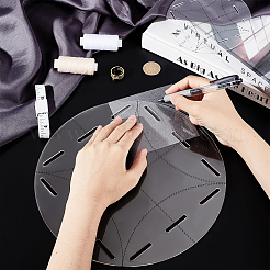 2Pcs 2 Style Acrylic Quilting Rulers&nbsp;DIY-AR0002-54