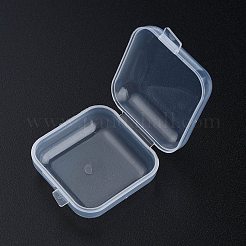 プラスチックビーズ収納ケース  長方形  透明  4x3.45x1.8cm&nbsp;CON-N012-02