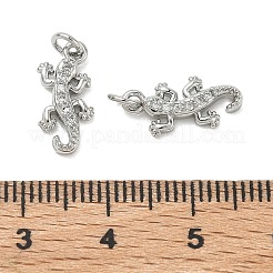 SHEGRACE Brass Micro Pave Cubic Zirconia Pendants&nbsp;XGRQ3D743-461P