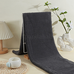 ポリエステルプラッシュ生地1枚  DIY工芸品  長方形  グレー  500x1600x8mm&nbsp;AJEW-BC0009-58D