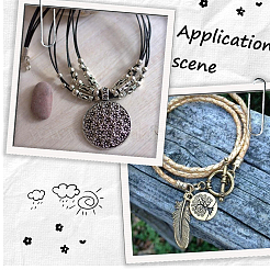 80Pcs 8 Styles Tibetan Style Alloy Cord End&nbsp;FIND-SC0020-98D