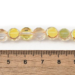 Electroplate Glass Beads Strands&nbsp;EGLA-L045-G-HP01
