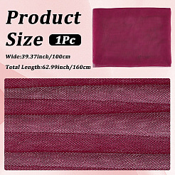 ポリエステルメッシュ生地  蚊帳と衣類アクセサリー  暗赤色  1600x1000x0.1mm&nbsp;DIY-WH20009-40U