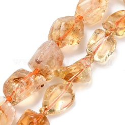 Heated Natural Citrine Beads Strands&nbsp;G-L634-A02-02