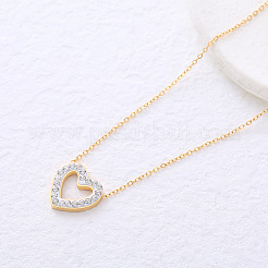Amis Wheel Minimalist Heart Pendant Necklace for Women French Elegant Small Design&nbsp;DZ6290-2