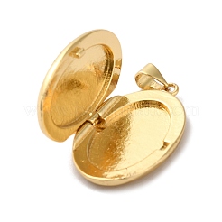 Eco-Friendly Rack Plating Brass Locket Pendants&nbsp;KK-F853-23G