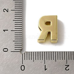 Brass Micro Pave Cubic Zirconia Beads&nbsp;KK-H487-25G-18