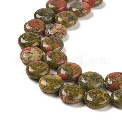 Natural Unakite Beads Strands&nbsp;G-M403-C14