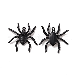 ラックメッキ合金ハロウィーンスタイルパンツ  クモ  電気泳動黒  37x35.5x4mm  穴：1.7mm&nbsp;PALLOY-O109-43EB