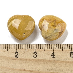 天然ムーアカイトビーズ  片穴  ハート  15.5x15.5x8mm  穴：1mm&nbsp;G-P531-A35-01