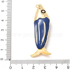 Brass with Enamel Big Pendants&nbsp;KK-CBA2F11-05G-01