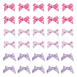 60Pcs 3 Colors Bowknot Polyester Ribbon&nbsp;DIY-GF0006-70