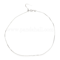 Adjustable Electroplate Brass Venetian Chain Necklaces&nbsp;MAK-L028-02P