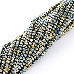 Electroplate Glass Beads Strands&nbsp;EGLA-F149-FP-09