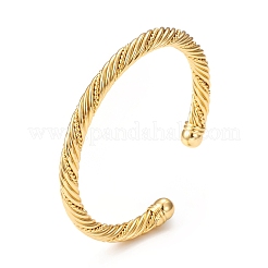 Rack Plating Brass Cuff Bangles&nbsp;BJEW-E071-08G