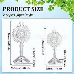 8Pcs 2 Styles Alloy JHS Grail Display Decorations&nbsp;DJEW-PH0001-76