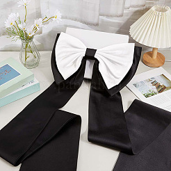 Detachable Polyester Big Bowknot for Garment Wedding Dress Accessories&nbsp;AJEW-WH20020-205G