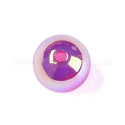 レインボー虹色メッキアクリルビーズ  ラウンド  ミディアム蘭  11.5mm  穴：2mm&nbsp;LS-FIND-B077-01E