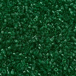 MIYUKIデリカビーズ  シリンダー  日本製シードビーズ  11/0  （db0705)透明な緑  1.3x1.6mm  穴：0.8mm  約2000PCS /ボトル  10 G /ボトル&nbsp;SEED-JP0008-DB0705