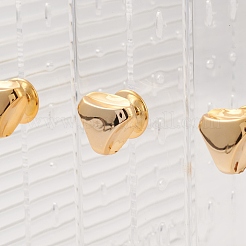 Rectangle Transparent Plastic Earrings Presentation Box&nbsp;ODIS-O002-01B