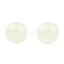 不透明で光るアクリルビーズ  暗闇で光るビーズ  ラウンド  甘露  4mm  穴：1mm  約16666個/500g&nbsp;OACR-G038-06A