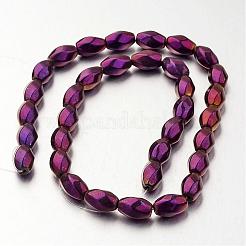 Electroplate Non-magnetic Synthetic Hematite Beads Strands&nbsp;G-F300-12