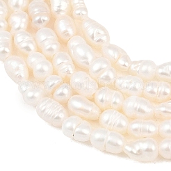 天然養殖淡水パールビーズ連売り  ライス  グレードa ++  パパイヤホイップ  2~3mm  穴：0.5mm  約75~78個/連  13.19~13.39''（33.5~34センチメートル）&nbsp;PEAR-F020-09