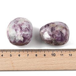 天然レピドライトビーズ  転がった石  穴なし/ドリルなし  ナゲット  20~56x18~30.5x8~28mm&nbsp;G-G348-01B-18