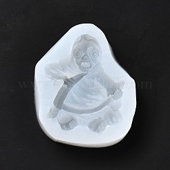 DIY Mini Halloween Skull Food Grade Silicone Statue Molds&nbsp;DIY-G054-C02