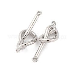 Alloy Knot Connector Charms&nbsp;PALLOY-F315-02P