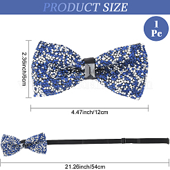 1Pc Polyester with Rhinestone Bow Ties for Bridegroom&nbsp;AJEW-SP0003-32D