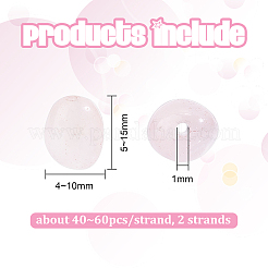 2 Strands Natural Rose Quartz Beads Strands&nbsp;G-OC0004-26