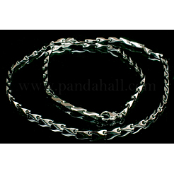 Non-Tarnish 304 Stainless Steel or 201 Stainless Steel Necklace for Men Women&nbsp;STAS-C042-04